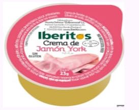 Iberitos Crema di Prosciutto Cotto, Monodose da 25g, Confezione da 45 Pezzi, Busta Sottovuoto