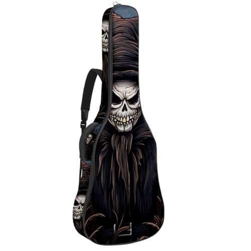 Housse de guitare électrique citrouille d Halloween pour transporter votre basse en répétition