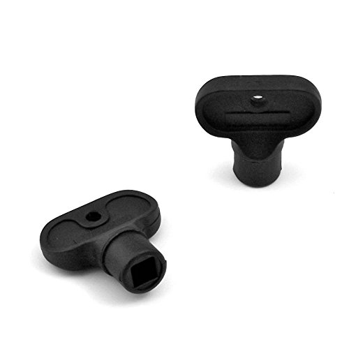 Preisvergleich Produktbild Ajile - 1 Stk. - Kunststoff Vierkantschlüssel 8 mm - SCHWARZ - VEC108