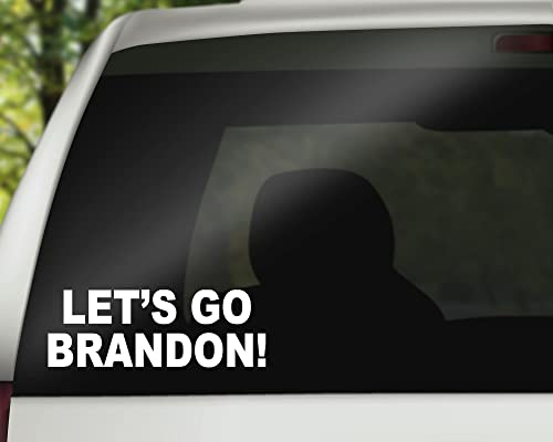 Let's GO Brandon! Decal Vinyl Sticker Auto Car Truck Wall Laptop White FJB 3.25