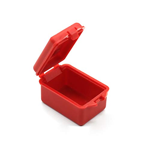 Lot de 3 boîtes de rangement en plastique RC pour voiture Trx4 Axial Scx10 90046 D90 1/10 RC Crawler Accessoires Rouge