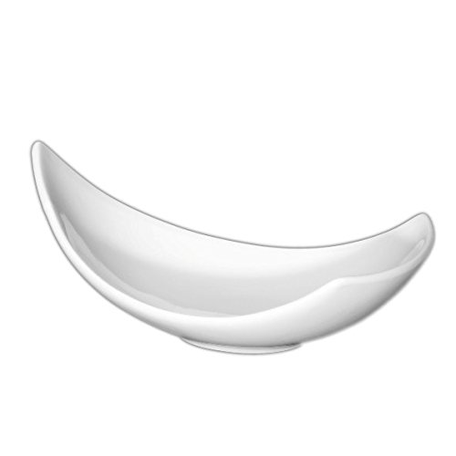Holst Porzellan SB 2091 Porzellan Schale 9 cm Tropfenform Teardrops Swing, weiß, 9 x 5.5 x 3.5 cm, 6 Stück