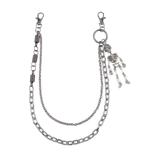 Skeleton Pant Trouser Wallet Chain Biker Jean Pocket Chain (A #STYLE)