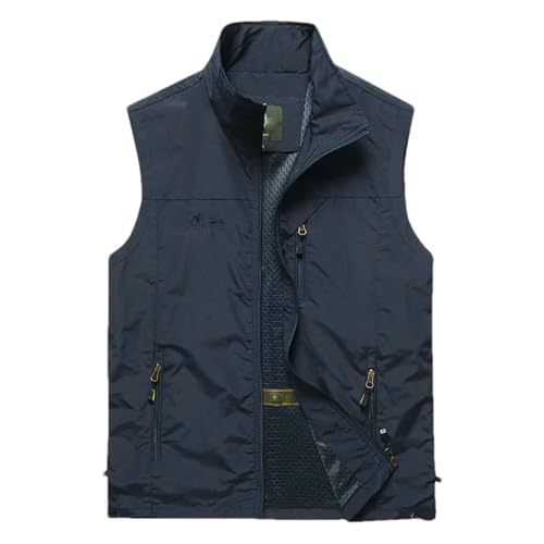 Veste sans manches homme bleu XXL légère pour ne plus transpirer sous la pluie fine en loisirs