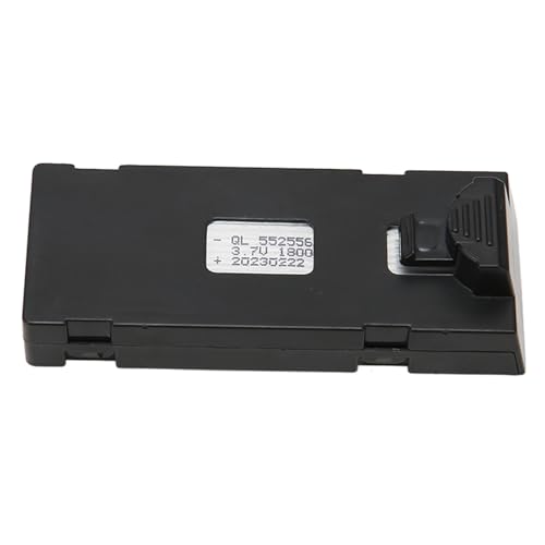 BRRNOO Batterie au Lithium Rechargeable Haute capacité 1800 MAh pour Quadrirotor E88 E88Pro E99 P1 P5 E525 RC, Conception Légère avec Chargement USB