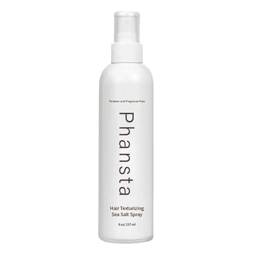 Spray de sal marina para el cabello, spray de sal marina, spray texturizador de ondas de playa de 237 ml, niebla capilar para rizar estilos ondulados y rizados, potenciador de pelo, volumen, textura