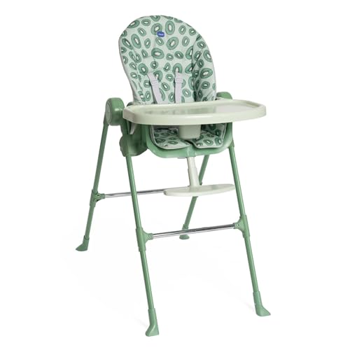 Chicco Polly Essential Chaise Haute pour Bébés de 0 Mois à 15 kg, Chaise haute évolutive, 3 Positions d'Inclinaison, 7 Niveaux de Hauteur, Pliable et...