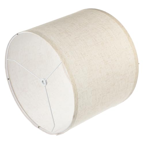HOMOBABE Pantalla y Fácil de Instalar de Lino de Lámpara Redonda Ligera para Lámpara de Mesa y Pie Adecuada para Fiesta de Verano y Ambientación en Salas y Estudios