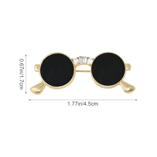 Image of yueton 1 Pack Creative Sunglasses Brooch Cute Suit Accessory Women Fashion Unique Glasses Pin Funny Gifts for Women Men