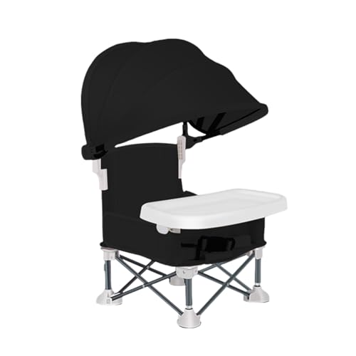Chaise haute pliante pour bébé avec auvent de plage et extérieur