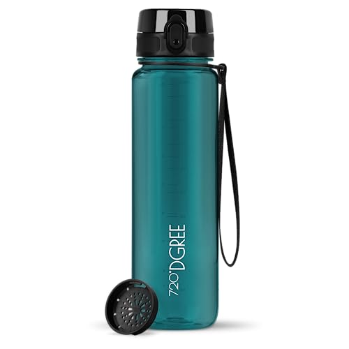 Image of 720DGREE Water Bottle 1l inchuberBottle inch +Fruit-Sieve, crystalClear - Water Bottle BPA-Free, Leak-proof, Reusable - Light Drinking Bottle, Sports Bottle for Sports, Fitness, Gym, Camping, Hiking,