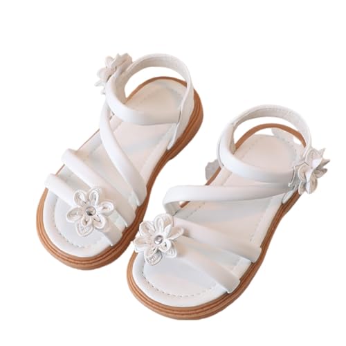 Toddler Kids Girls Flat Sandals Casual Open Toe Flower Design Light Weight Adjustable Straps Summer Walking Sandals
