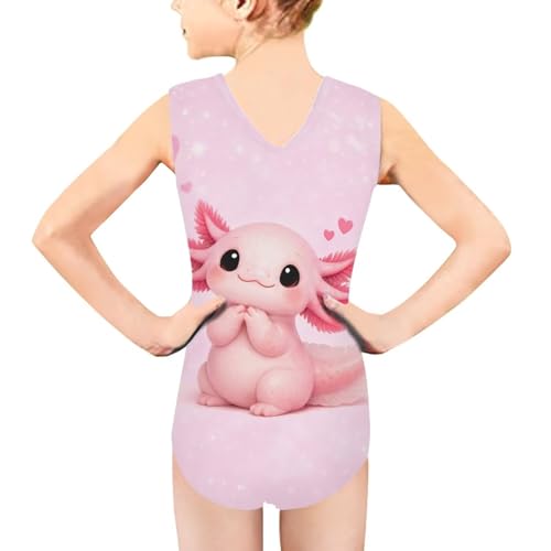 Image of Mumeson Girls One Piece Swimsuits Lightweight V-Neck Swimwear Bathing Suits for Little Girls 3-14 Years