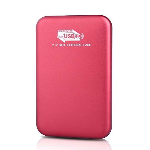 Externe Festplatte 2tb Type C USB 3.1 für PC, Mac, MacBook, Chromebook, Desktop, Laptop (2tb, Rot)