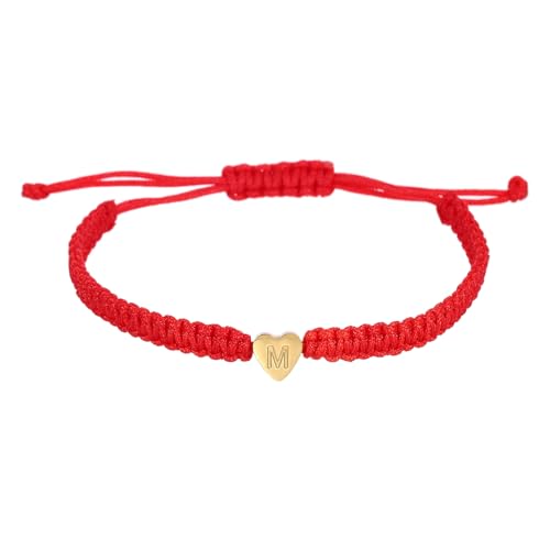 Pulsera ajustable inicial con cuerda trenzada para mujer y hombre miniatura 1