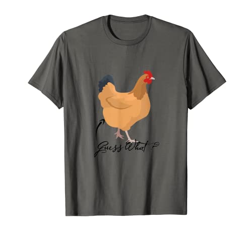 Funny Chicken Tees - Camiseta con texto en inglés "Guess What Butly" Camiseta