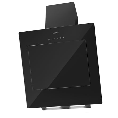 Hermitlux Dunstabzugshaube 60cm, Energieklasse A+++ Dunstabzugshaube Umluft mit 650m³/h, 4...