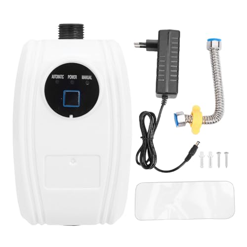 Eujgoov Bomba Elevadora de Presión de Agua Automática de 65W para Calentador de Agua Solar, Cabezal de Ducha, Presurización de Tuberías Domésticas (Enchufe europeo 100-240 V)