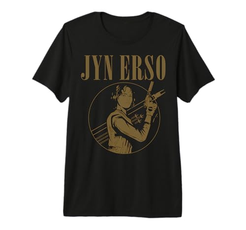 T-shirt Star Wars Jyn Erso Fly By Premium en coton pour fan