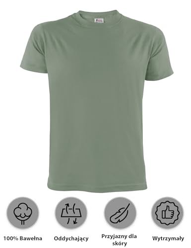 ALPIDEX Koszulka Męska S-5XL 5 Pak Basic Okrągły Dekolt 100% Bawełna Casual | 175 g/m², Krótki Rękaw, Regular Fit, OEKO-
