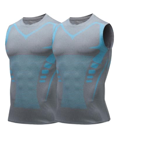 Chaleco de compresión Nuvraa V2, 2025, nueva camiseta de tirantes para corrección de postura, siente la fuerza de la confianza, la energía y la fuerza, 2 piezas - C, S