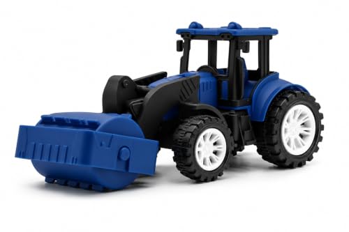 Image of Friction Powered Bulldozer Toy for Kids Toddlers Boys Girls | Push and Go Construction Loader Vehicle Truck | Building Machine Play Toy Age 3+ | BIS Certified | NeoKiddo (Blue)