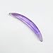 Natural Amethyst Gemstone Tribal Septum Curved Spike Tusk | Handmade Purple Crystal Septum Jewelry | Organic Stone Body Piercing for Nose & Septum (6 mm (2 g))