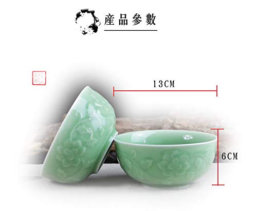 ET　中国陶磁器　明成化　ペア　緑色模様入りボウルと黄色ボウルセット他 楽天市場】【萌えみどり】中鉢 21.5cm 日本製 国産 瀬戸焼 和食器 陶器