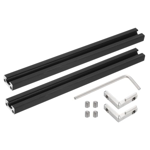 DTGN 2 Pack 1020 Aluminum Extrusion Profile 7.87"/200mm 10x20mm, Black