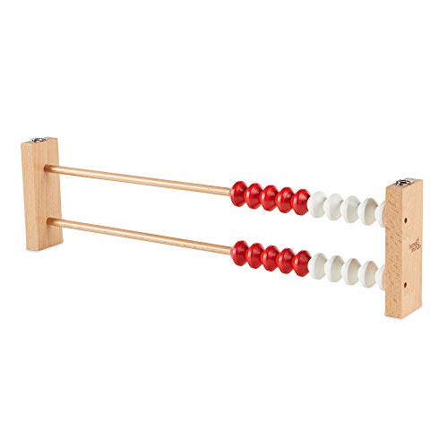 Image of hand2mind-93440 20-Bead Giant Magentic Rekenrek Colored Abacus, for Kids, Wooden Counting Math Manipulatives, Learn Counting and Numbers (Set of 1)