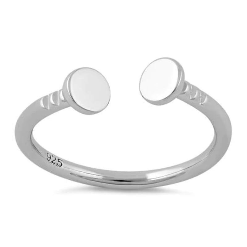 Bague de promesse en argent 925 à motif clou, le cadeau romantique empilable pour femme