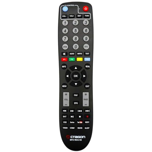 Octagon SX888 SE V2 HD IP HDTV Linux Receiver, TV Box, LAN, Mediathek, YouTube, Internet Radio, HDMI CEC, E2TV Multiroom TV Client-System, H.265, 2X USB, Infrarot Kabel, lernbare Fernbedienung