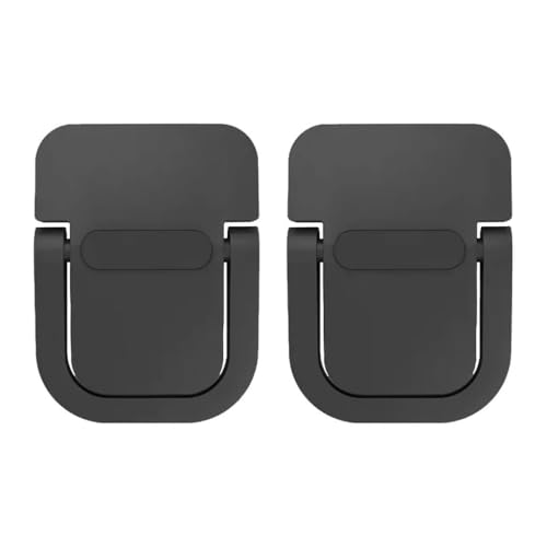 2 Adet Yapışkanlı Katlanılabilir Laptop Standı, Portatif Macbook Bilgisayar Standı Ayağı, Siyah