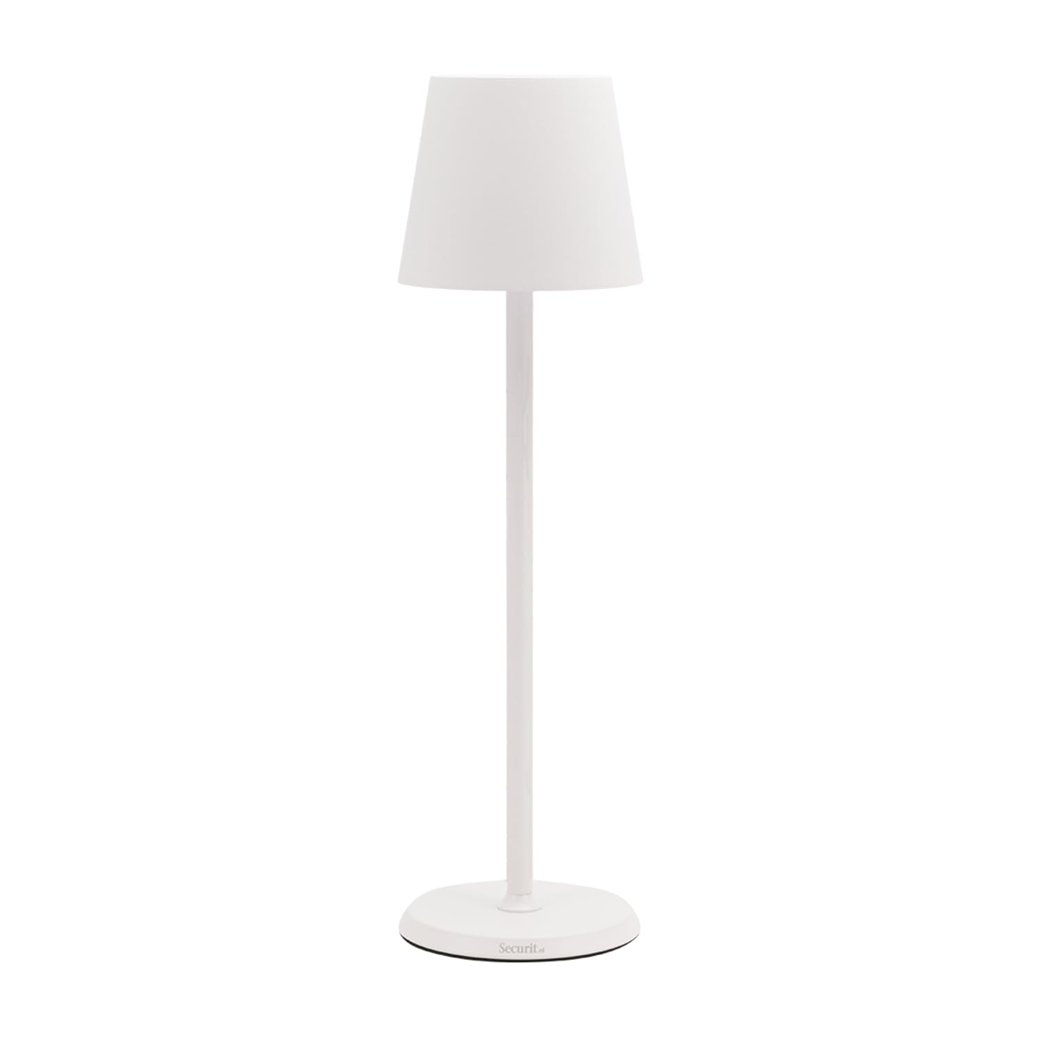 Securit Cordless Water Resistant Table Lamp (Feline) dimmable with Integrated LED and Battery, inc Quick Connect Magnetic Charging Cable (White)
