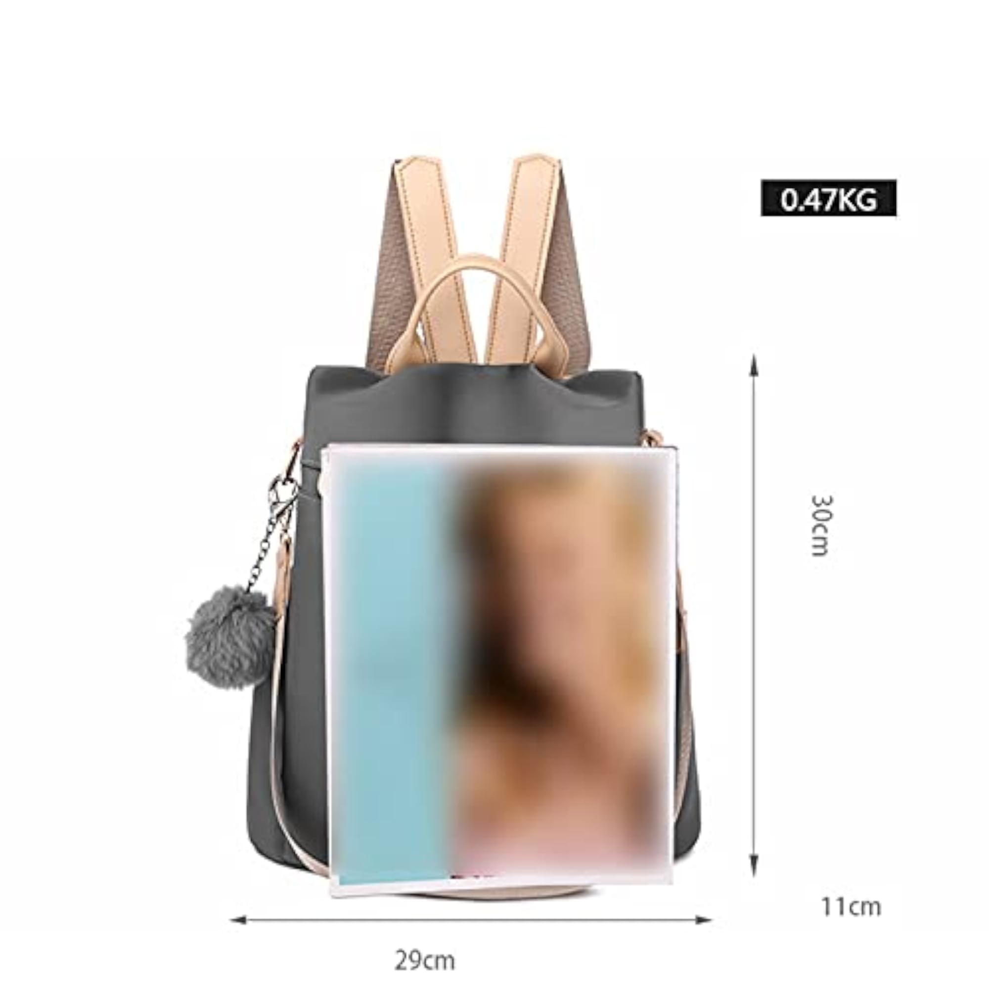 Women's Simple Anti-Theft Travel Backpack, Oxford Cloth