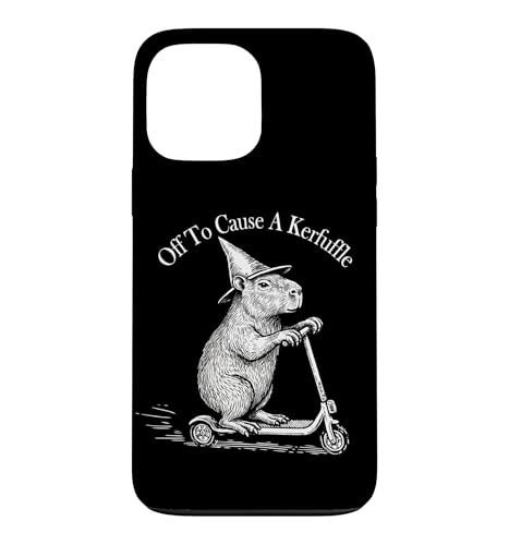 Funny Retro Scooter Off To Cause A Kerfuffle Capybara Vibes �X�}�z�P�[�X iPhone 13 Pro Max �p