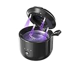 Ultrasonic Retainer Cleaner, 45kHz Rechargeable Cordless Denture Cleaner Portable Cleaning Machine for Dentures, Mouth Guards, NightGuards, Aligners, Jewelry, Toothbrush Heads