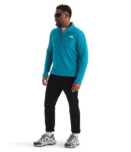 The North Face Textured Cap Rock Quarter Zip Pullover, Dusk Bl Hth, XL - image 4