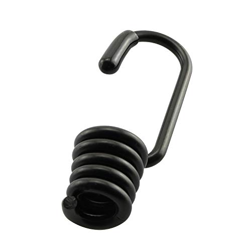 JCBIZ 10pcs Special Metal Hook Bungee Cords Spiral Wire Hooks for Shock Absorbing Elastic Band Strapping Rope