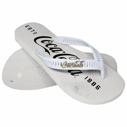 Sandálias Coca-Cola, 1886, Masculino, Branco/Branco, 40