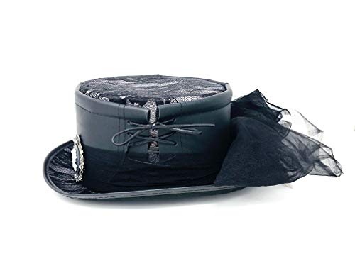 Storm Buy ] Steampunk Style Women/Men Top Hat Metallic Scientist Time Traveler Halloween Costume Cosplay Hat thumb #2