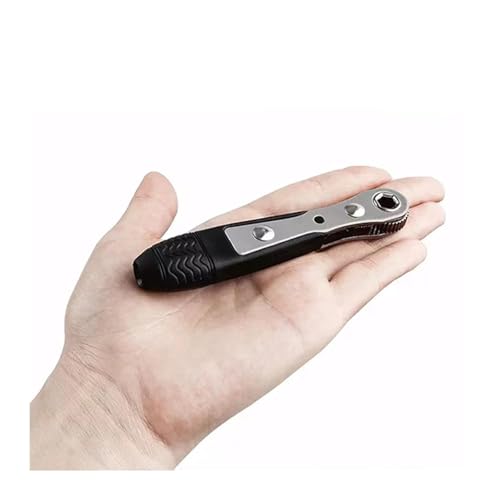 Image of AASONS 11pc 36-Tooth 1 /4 inch Mini Ratchet Wrench & Screwdriver Combination Bit Set 90 Degree High Torque Magnetic Offset Reversible Drive Handle For Bike Bicycle Multi-Function Mechanic Repair Tool