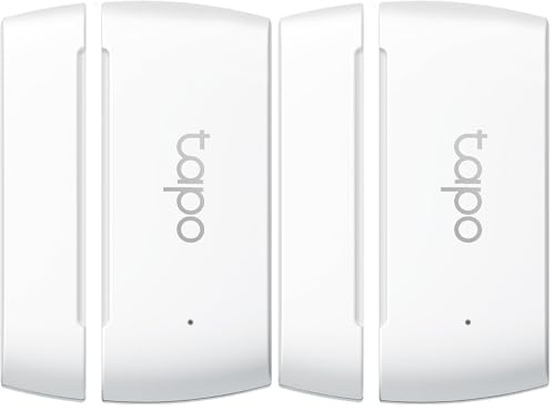 TP-Link Tapo T110 - Sensor de Contacto Inteligente, Domótica, Ahorro de Energía, Batería Larga Duración, Alertas de Intrusos, Requiere Hub (Paquete de 2)