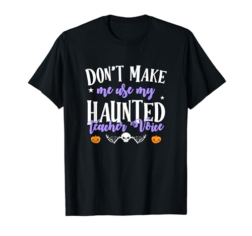 Spooky Teacher Scary Back To School Halloween Teacher T-Shirt