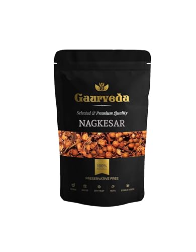 Image of GAURVEDA Nagkesar 100% Natural Pure | Traditional Ayurvedic HerbSeedPowder | Supports Wellness Daily Health | Ideal for Herbal Remedies, 250 Grams140