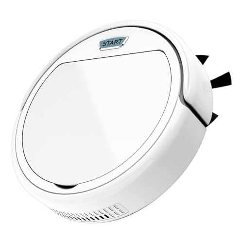 Inteligente - Robot De Limpieza, Automática Inalámbrica con Fuerte Succión | Limpiador Doméstico Recargable con 2 Cepillos Giratorios Laterales para Limpieza De Pisos