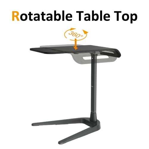 Modernsolid Height Adjustable Sofa Side End Table, Folding Laptop Desk Computer Table C-Shaped Overbed Table Snack Table For Couch, Coffee, Living Room, Bedroom, Small Space - Bronze #TOP3