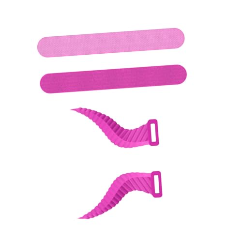 Lurrose 4 Pairs Silicone Headset Horns Attachments Cute Decorative Props for Headphones Unique Horn Design Easy to Install for Gamers and Parties Night Red