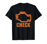 最安!オレンジ色の車のエンジンダッシュボード警告灯 - 面白いメカニック。 Tシャツ