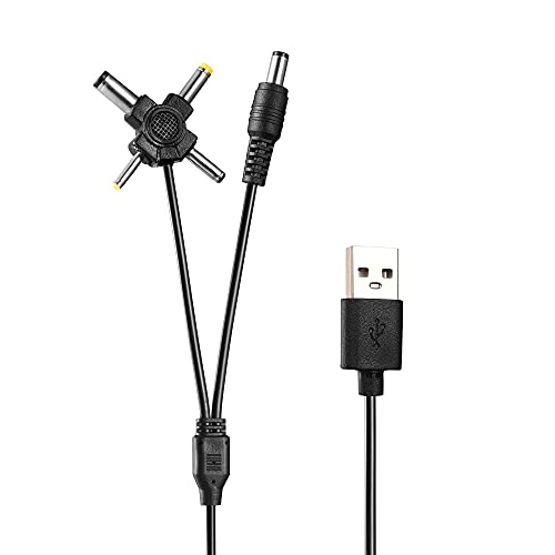 USB Charger Cord Charging Cable Compatible for Educator Charger -300/400 Dual Lead Charger for ET-300,ET-300-L,ZEN-300, ET-302,ET-302-L,ZEN-302,ET-400,ET-402 Training Collars with Round Charging Ports